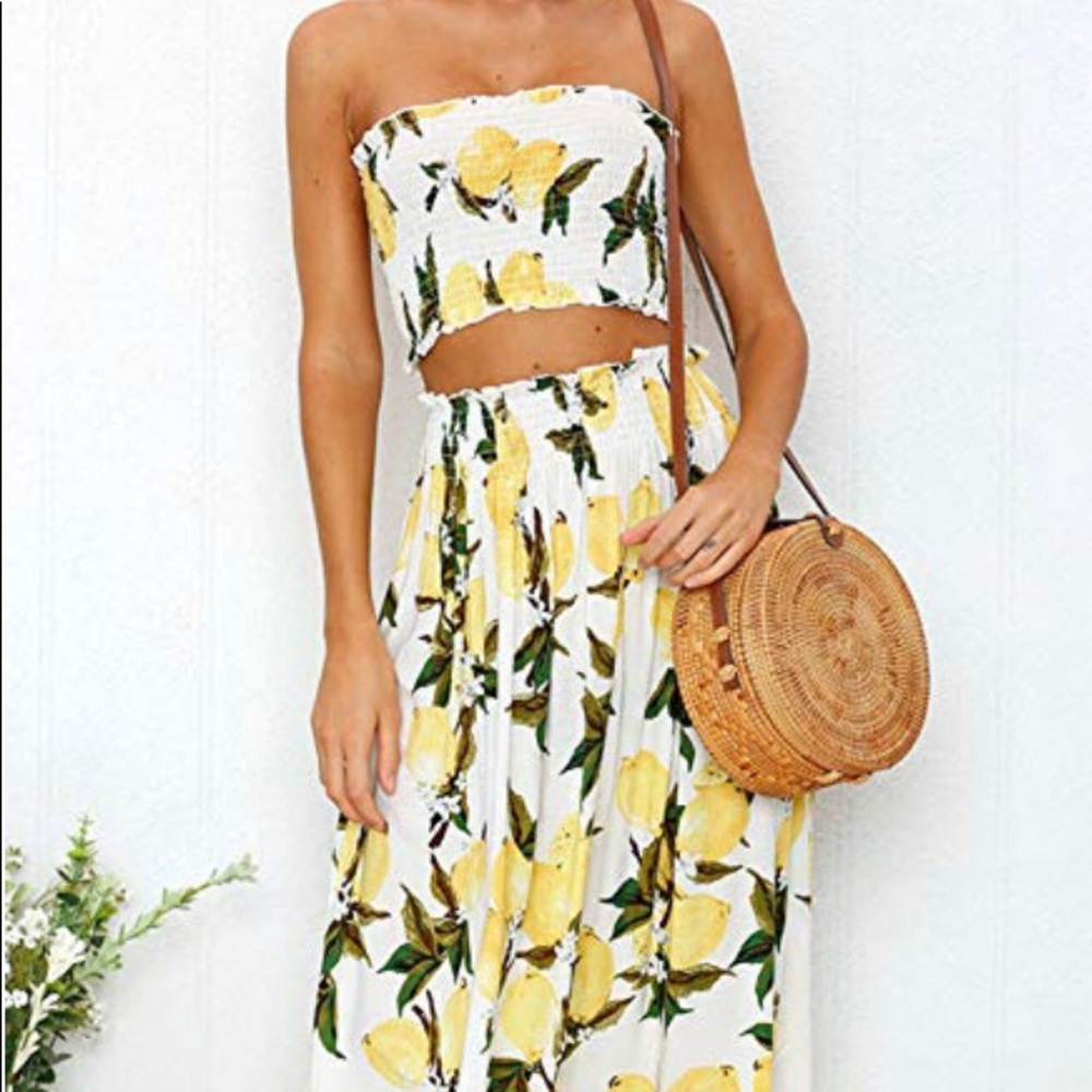 Lemon 2 piece summer set